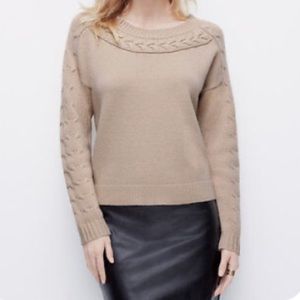 Ann Taylor Cream cashmere sweater